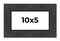 Panoramic Traditional Black Picture Frame - UV Acrylic, Foam Board Backing, Hanging Hardware